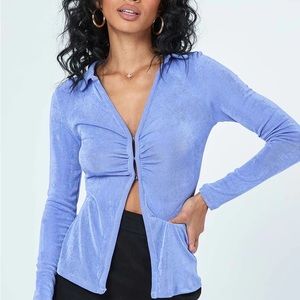 *Brand New* Princess Polly Valeria Long Sleeve Top - Blue